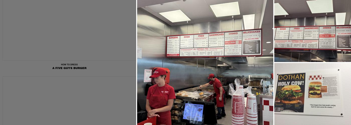 Five Guys Menu
