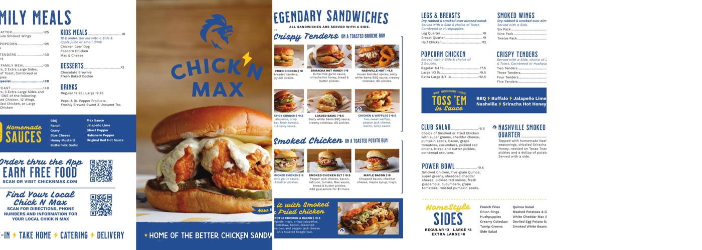 Chick N Max Menu