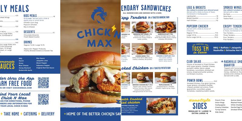 Chick N Max Menu