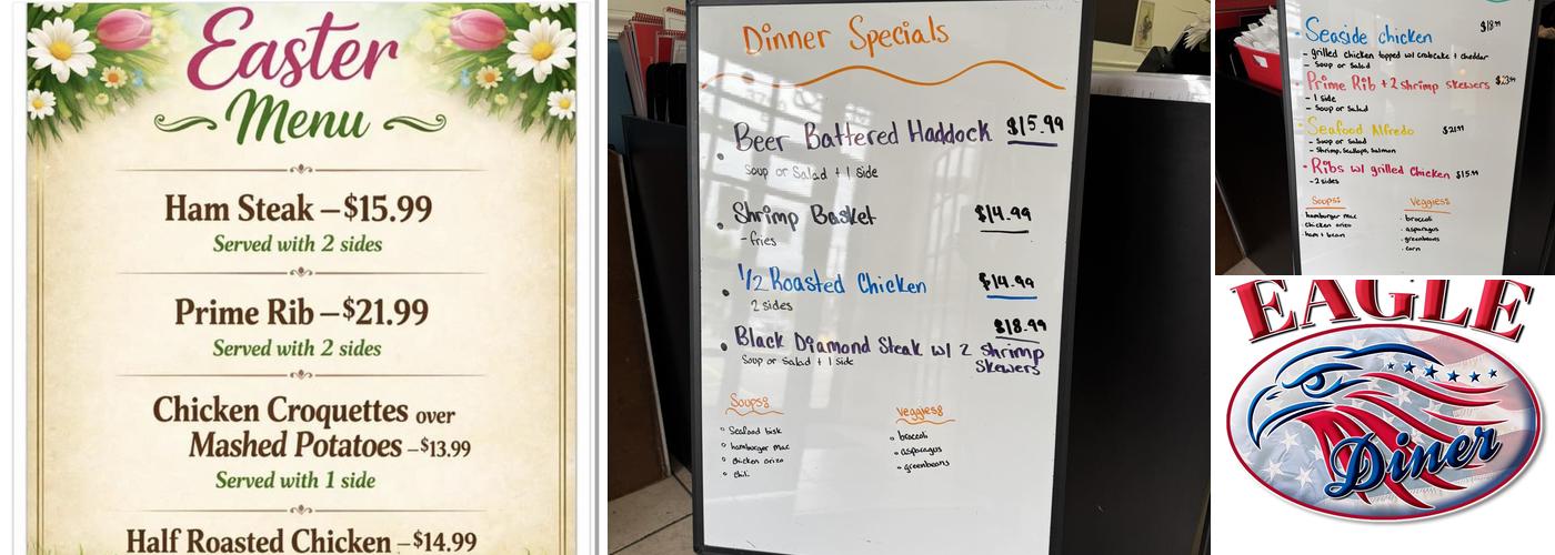 Eagle diner Menu