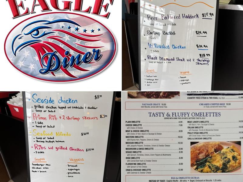 Eagle diner Menu