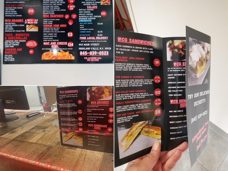 World Class Grill Menu