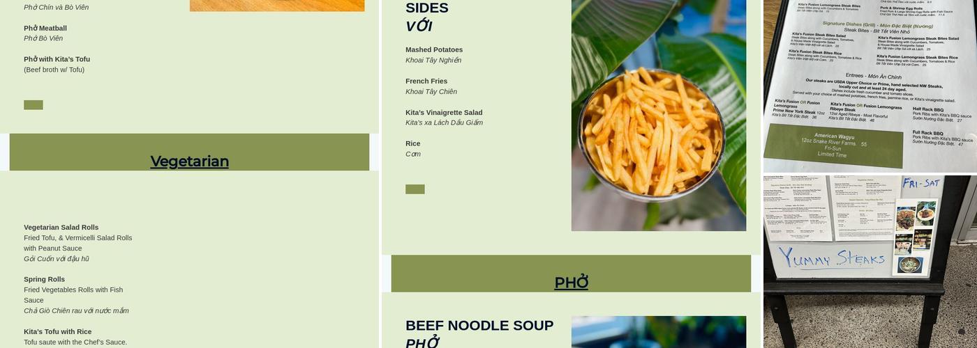 Pho Kita Steak & Ribs Menu