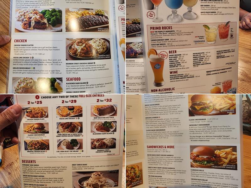 Applebee's Grill + Bar Menu