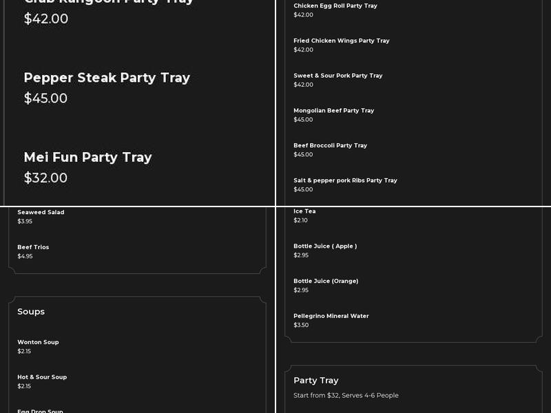 Sichuan Pepper Express Menu