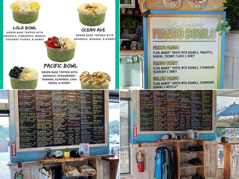 Playa Bowls Menu