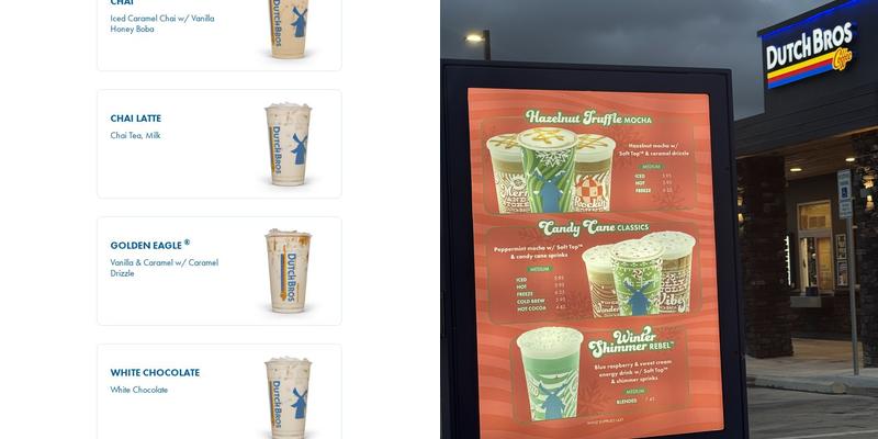 Dutch Bros Coffee Menu