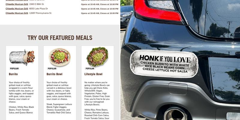 Chipotle Mexican Grill Menu