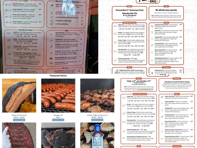 Fittnell Barbeque Menu