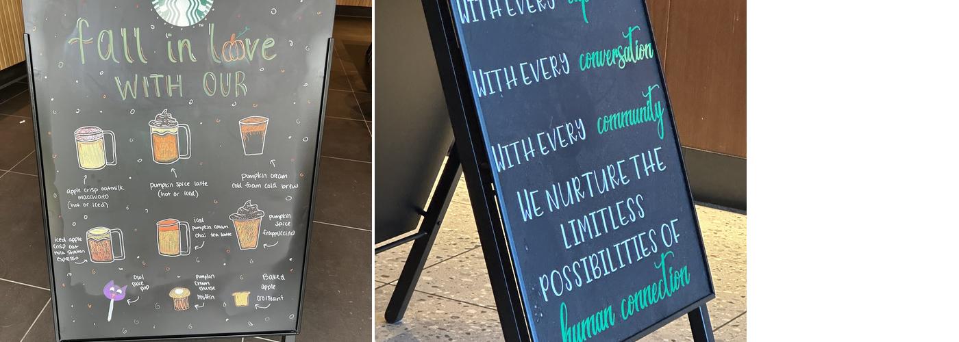 Starbucks Menu