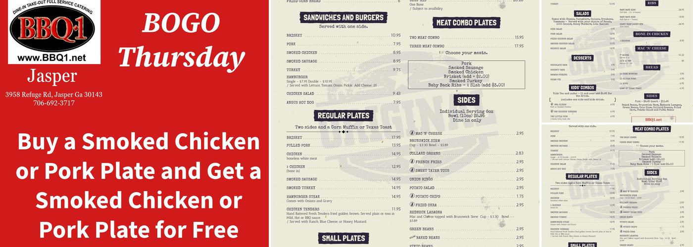 BBQ1 JASPER Menu