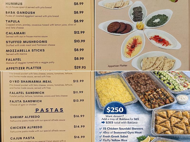 Athens Menu
