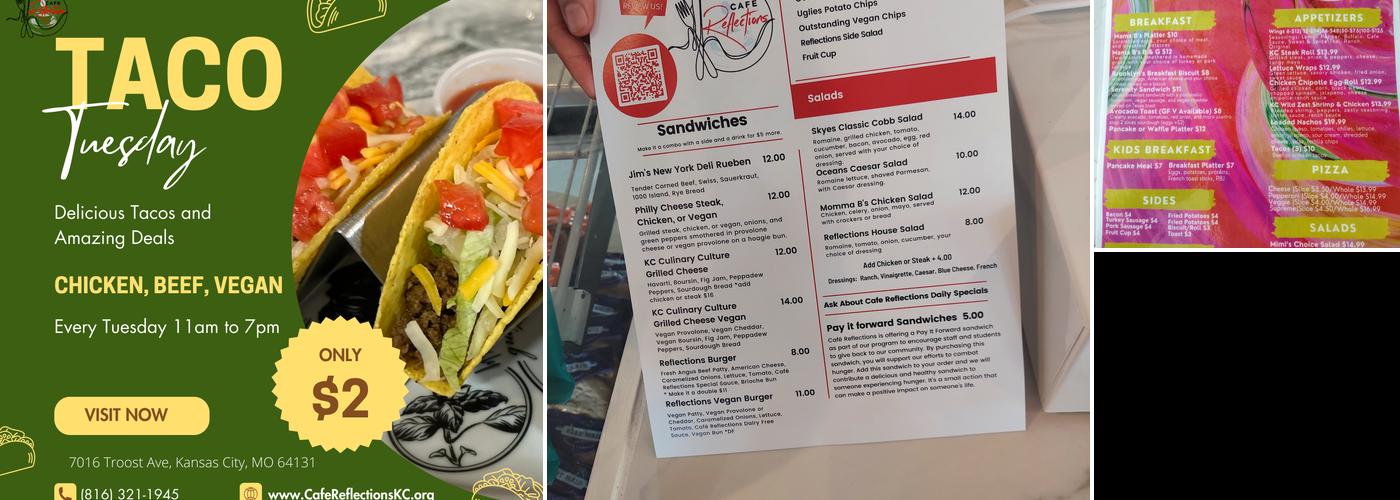 Cafe Reflections Menu