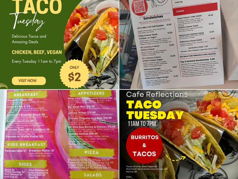 Cafe Reflections Menu