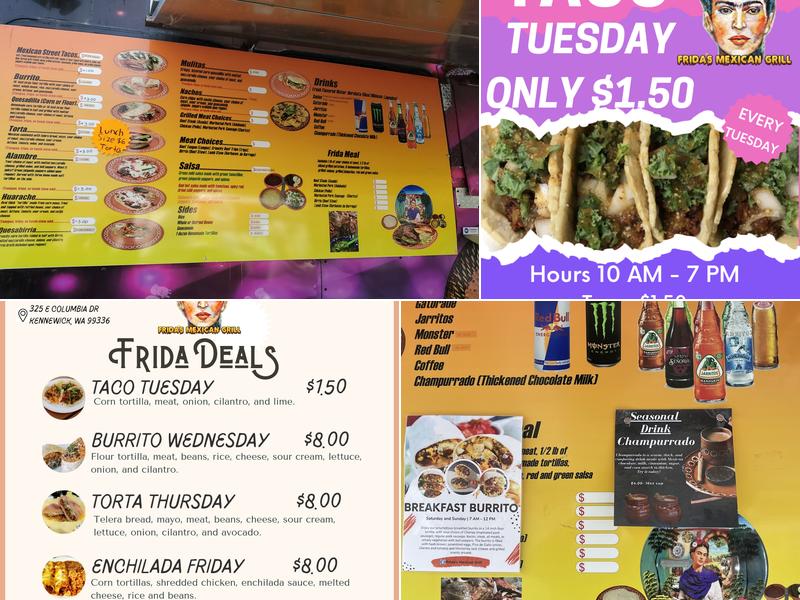 Frida's Mexican Grill Menu