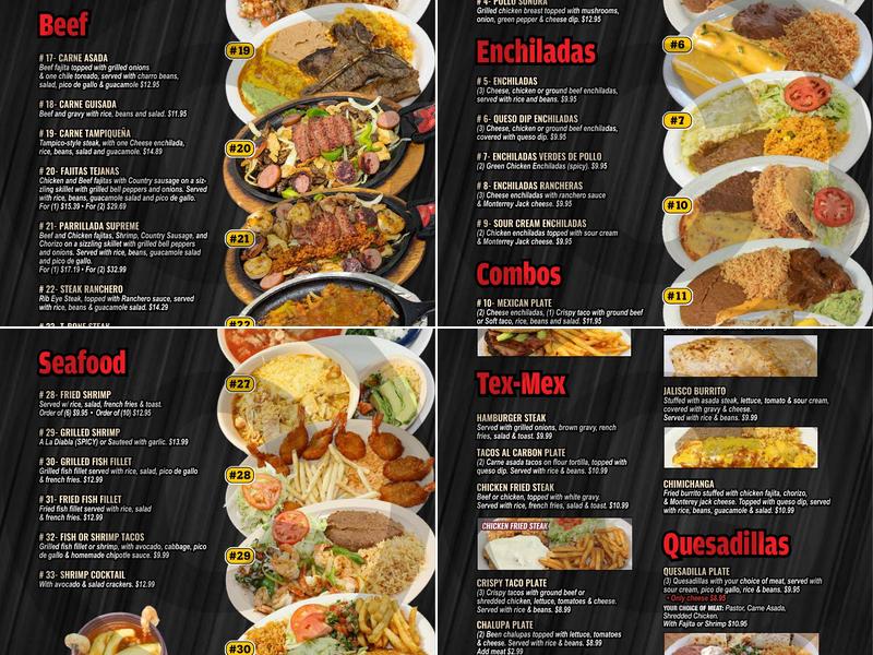 Freddy's Cafe Menu