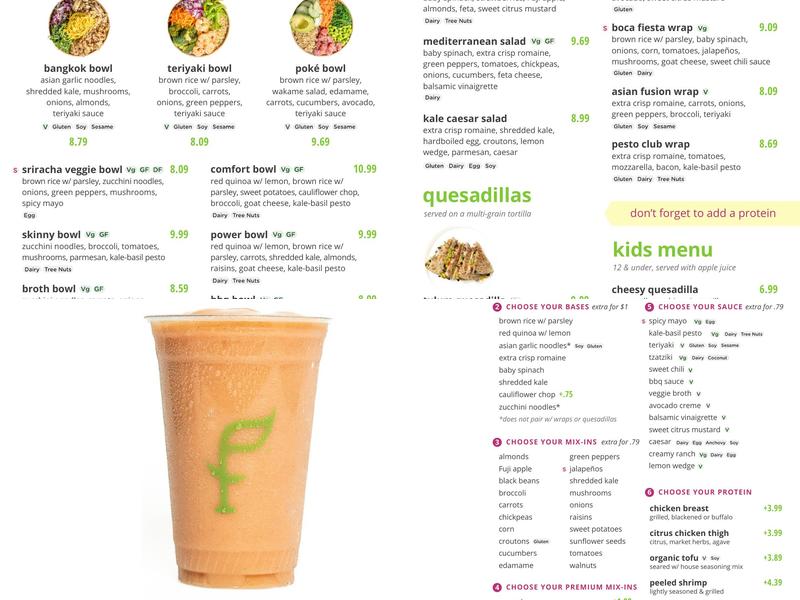 SoFresh Menu