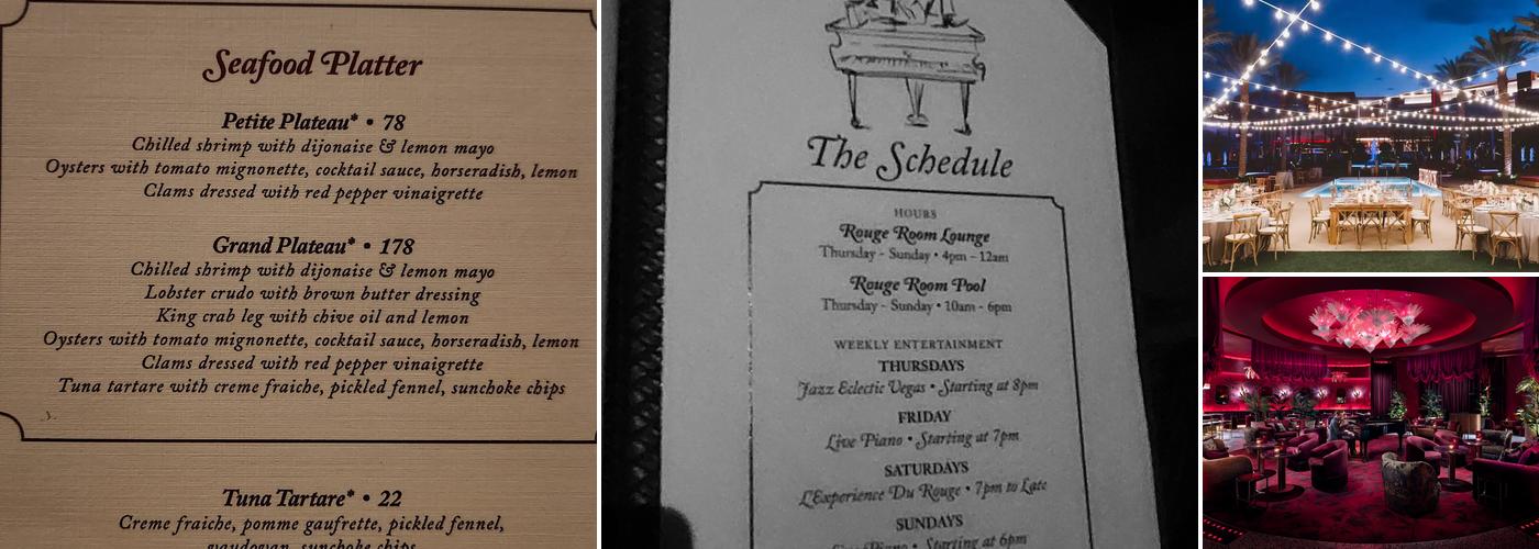 Rouge Room Menu
