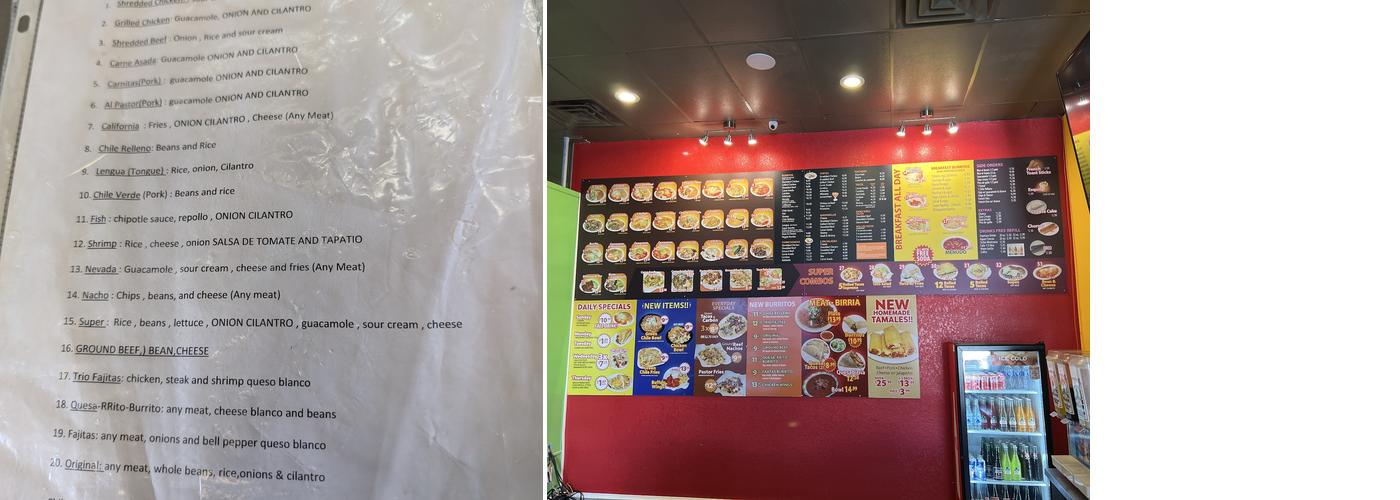 Habaneros Taco Grill #10 (E. Basic Rd.) Menu