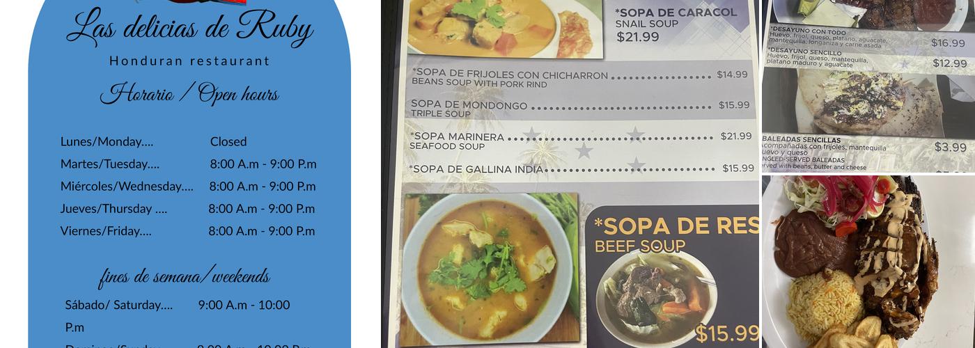 Las Delicias de Ruby Menu