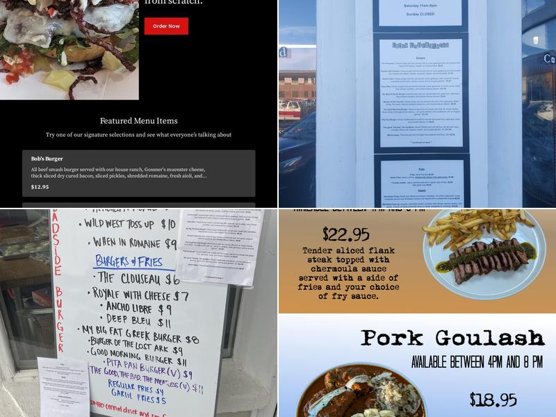 Cooks Underground Menu