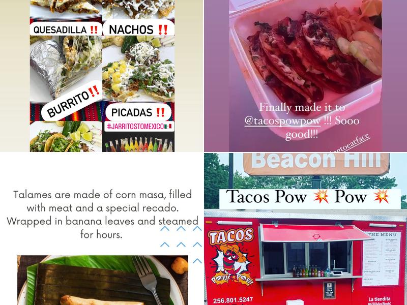 Tacos pow 💥 pow 💥 Menu