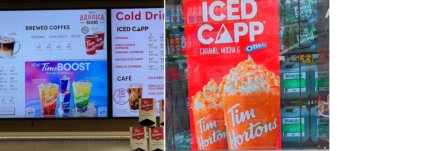 Tim Hortons Menu