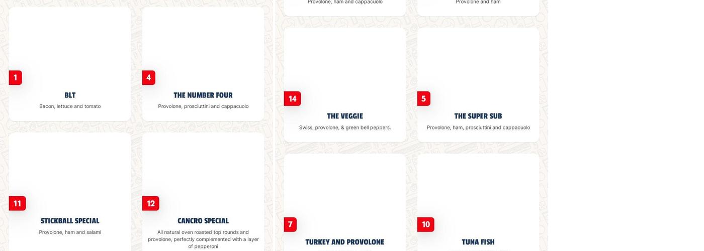 Jersey Mike's Subs Menu