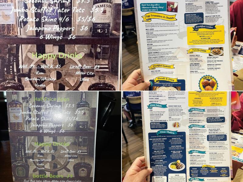 Dixie Belle's Grill and Bar Menu