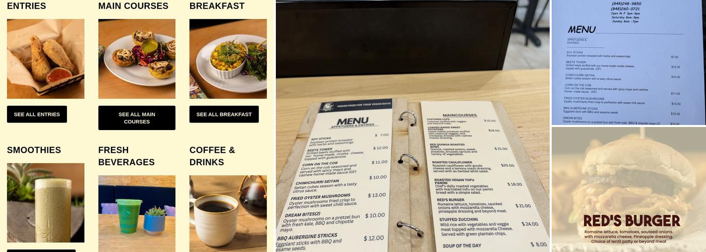 Red's Leaf Café Menu