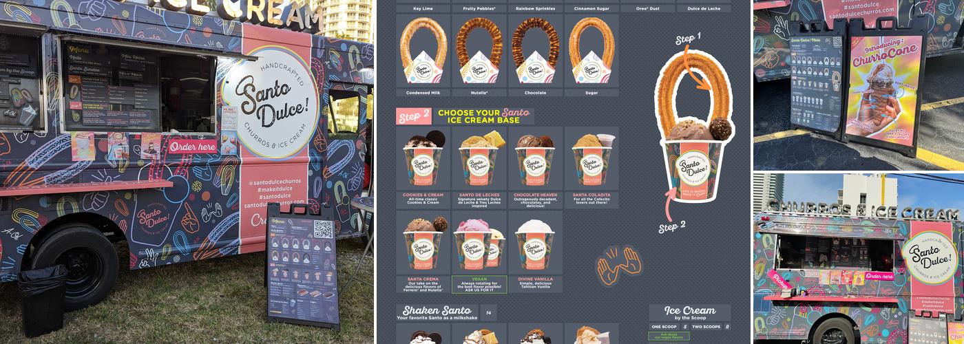 Santo Dulce! Churros & Ice Cream Menu