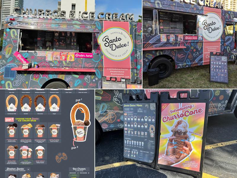 Santo Dulce! Churros & Ice Cream Menu