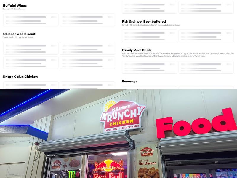 Krispy Krunchy Chicken Menu