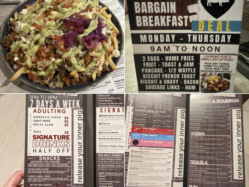 Biscuit & Hogs Menu