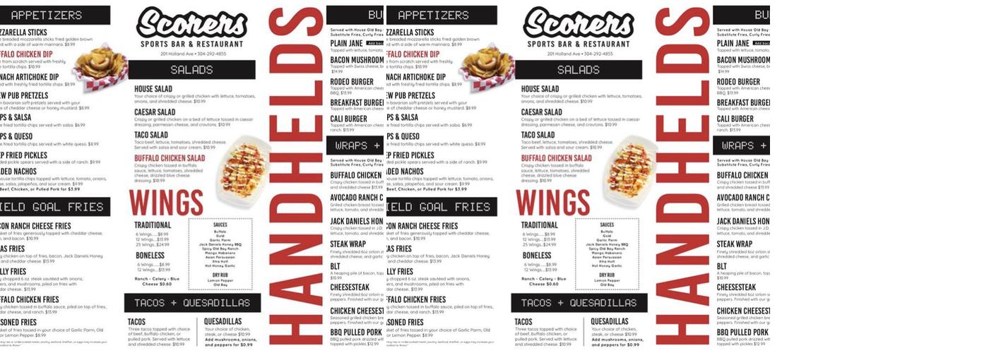 Scorers Sabraton Menu