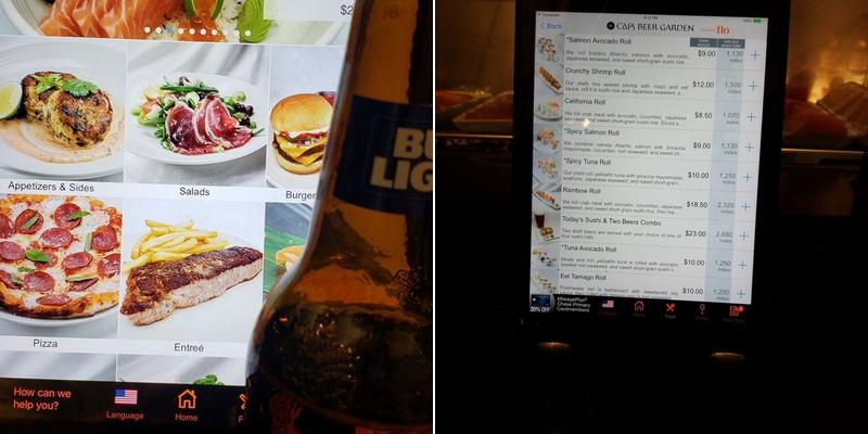 Caps Beer Garden Menu