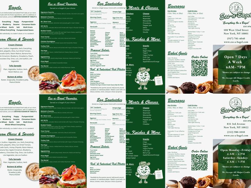 Ess-a-Bagel Menu