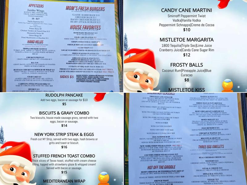 Moms Kitchen Menu