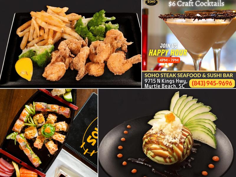 SOHO Steak & Seafood Sushi Bar NMB 214 Main St, North Myrtle Beach