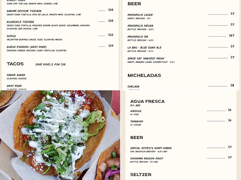 TACO GUY Menu