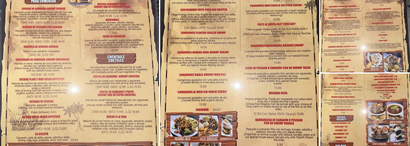 La Isla - Omaha Menu