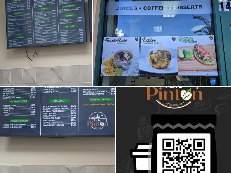 Café Pintón EC Menu