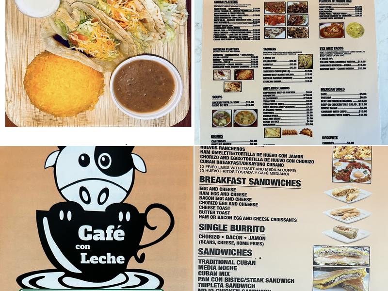 Cafe Con Leche granada Menu
