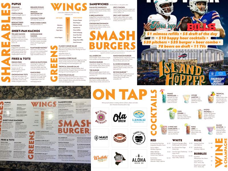 Island Hopper Taproom Menu