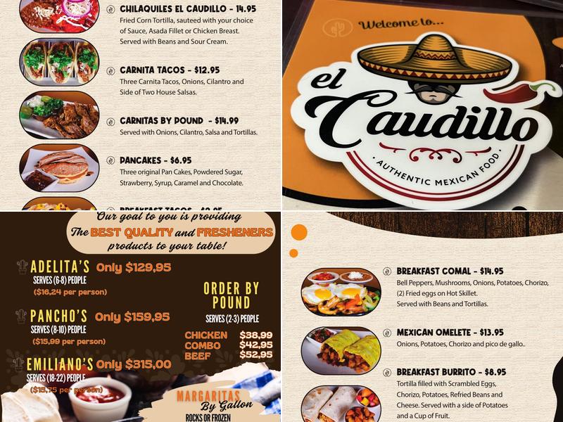 El Caudillo Menu