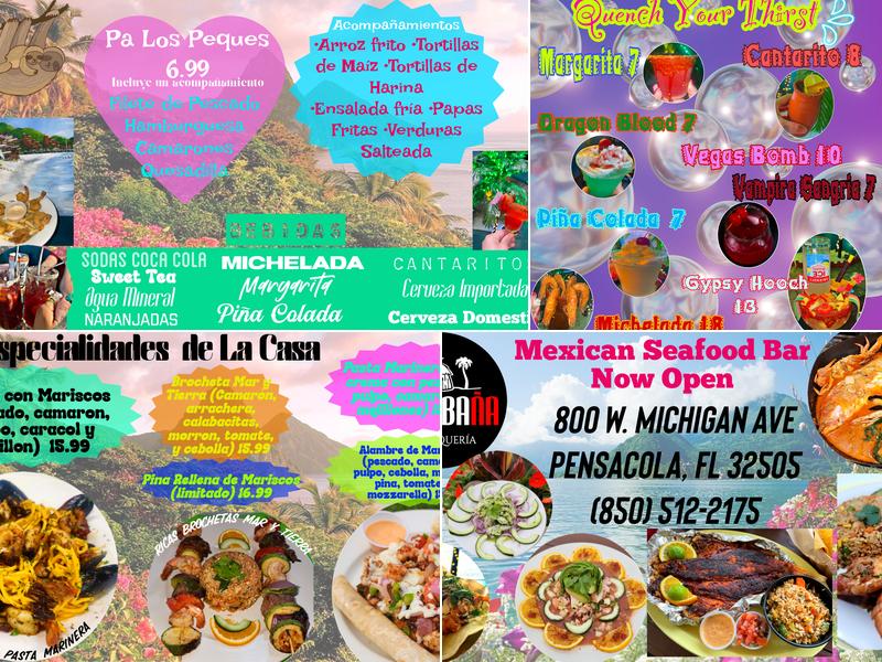 La Cabana Marisqueria Seafood Café Menu