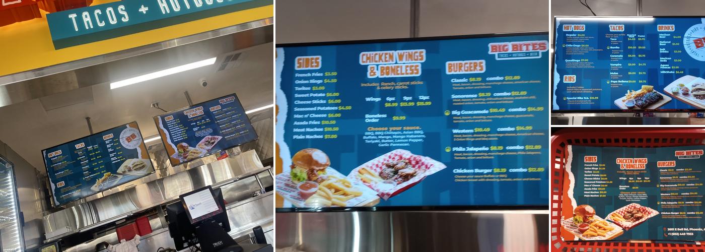 BIG BITES Restaurant Menu