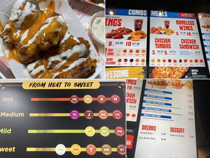 Atomic Wings Plano Menu