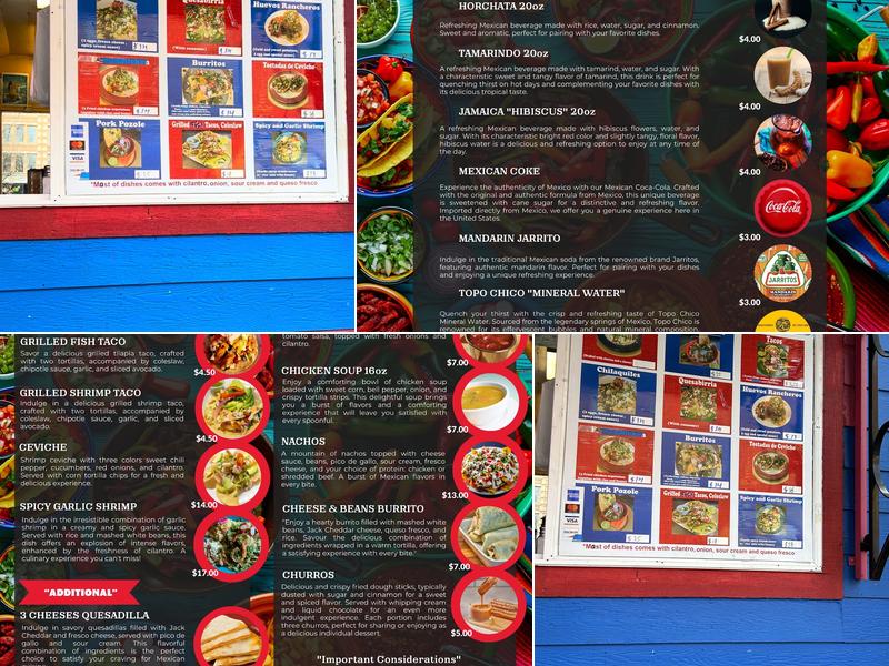 TACOQUETO Menu