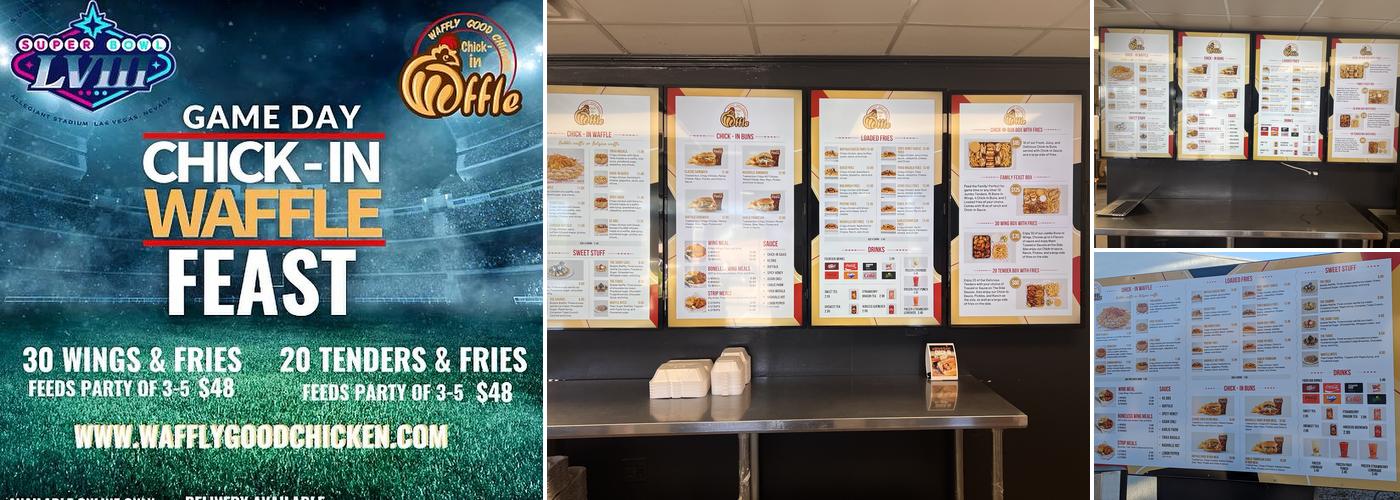 Chick-in Waffle Menu
